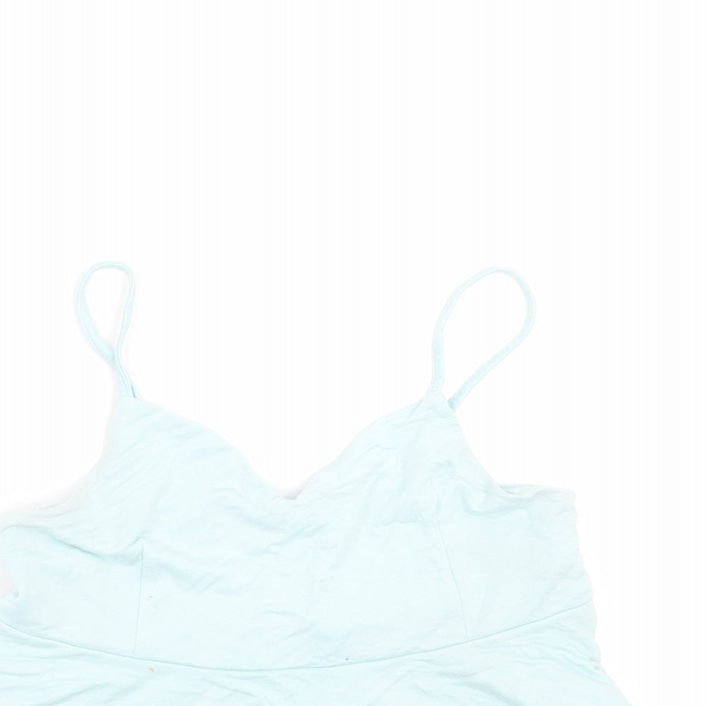 Primark Womens Green   Camisole T-Shirt Size 10  - cropped