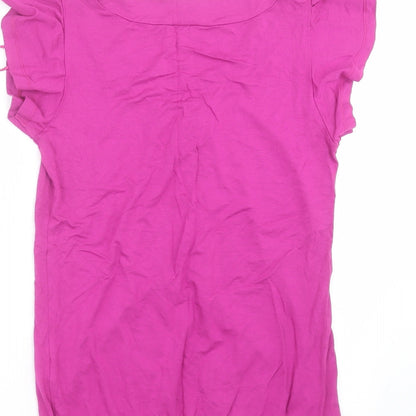 Papaya Womens Purple   Basic T-Shirt Size 8