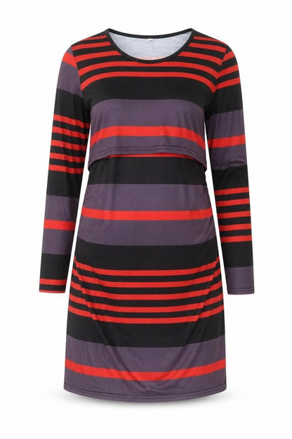 Preworn Womens Black Striped  Shift  Size S