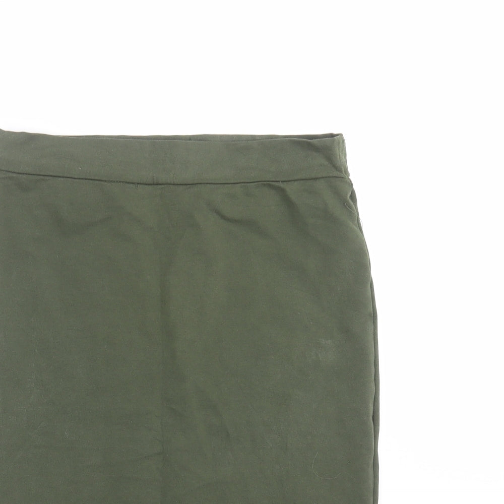 FOREVER 21 Womens Green   Straight & Pencil Skirt Size M