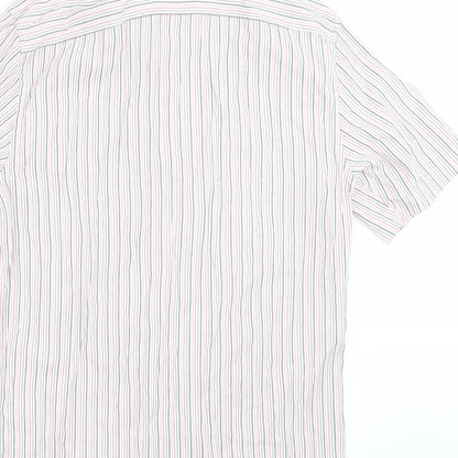 Mens UK Size S NEXT Pink  Button-Up Short Sleeve Casual Shirt
