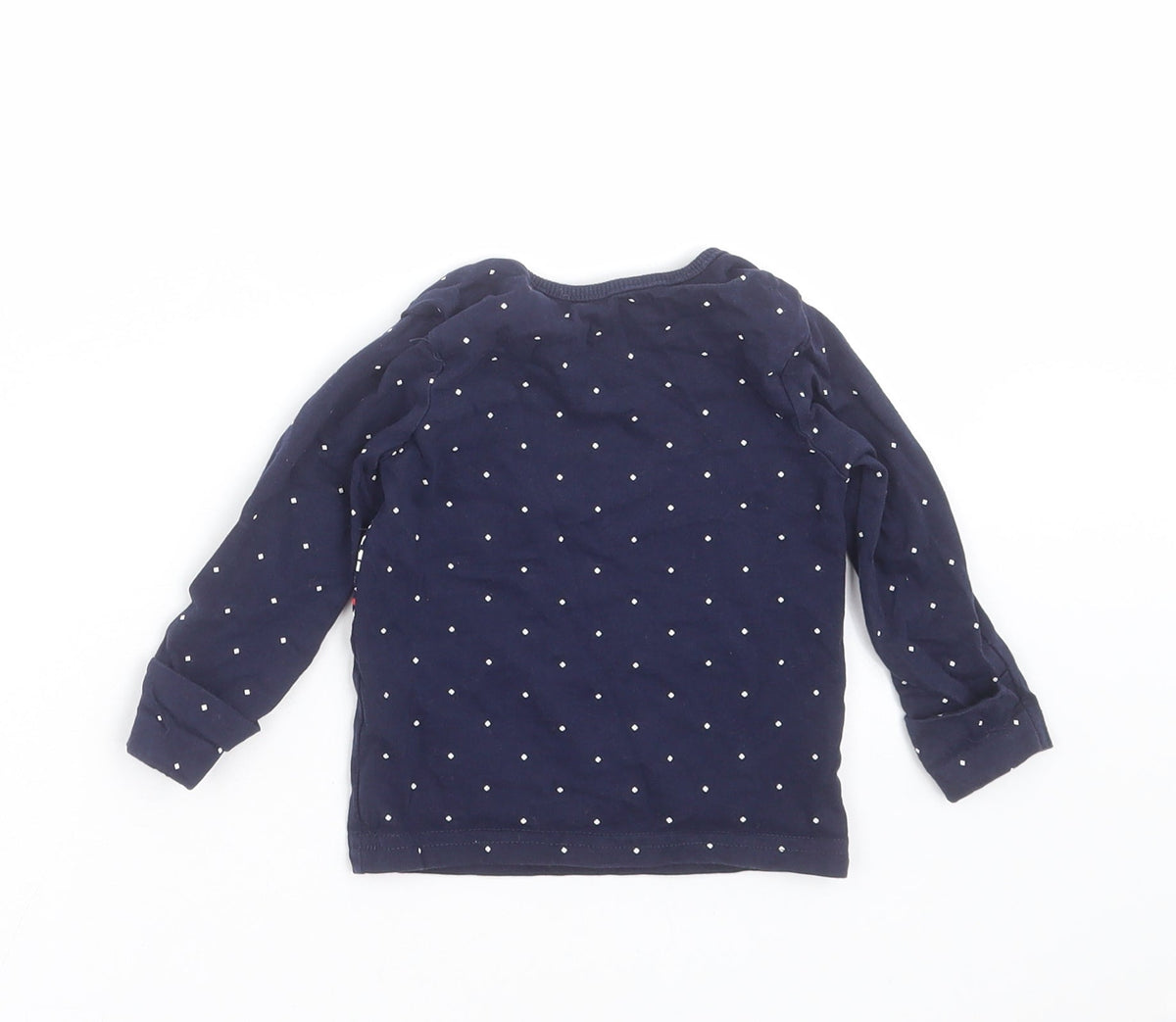 Back view of George Baby Blue Geometric Basic T-Shirt, size 3-6, Months