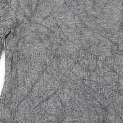 H&M Girls Grey   Cardigan Jumper Size 13-14 Years