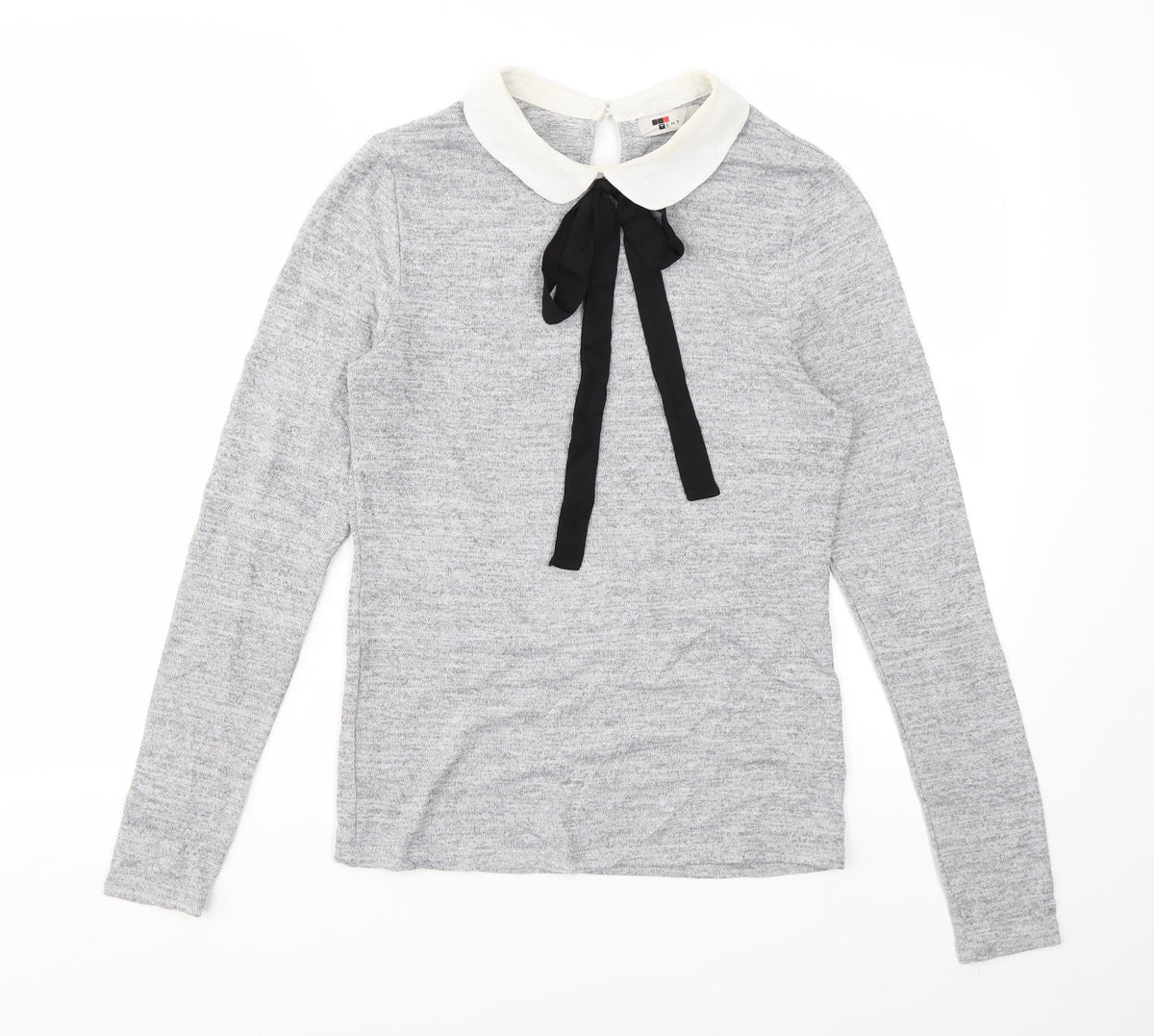 Additional front view of TEMT women’s grey jumper, size S