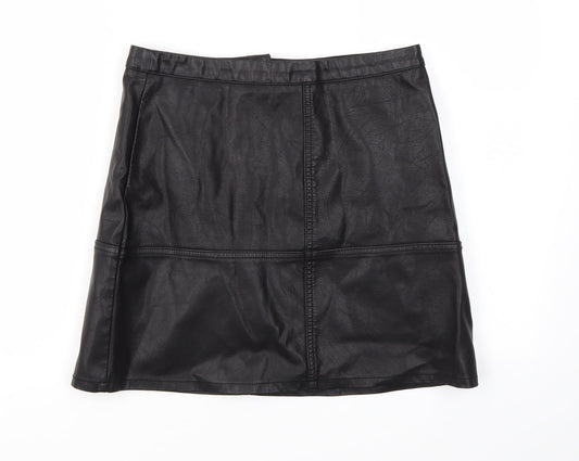 New Look Womens Black   A-Line Skirt Size 10