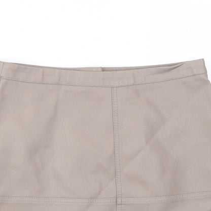 New Look Womens Brown   A-Line Skirt Size 10