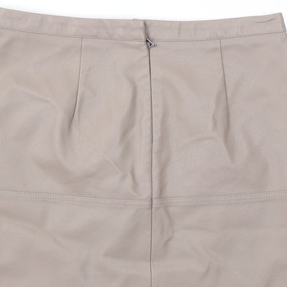 New Look Womens Brown   A-Line Skirt Size 10