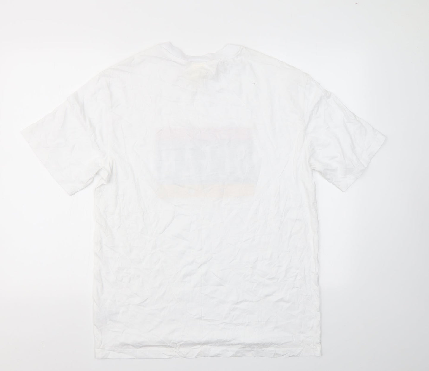 Mens UK Size M H&M White  T-Shirt