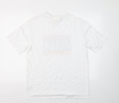 Mens UK Size M H&M White  T-Shirt
