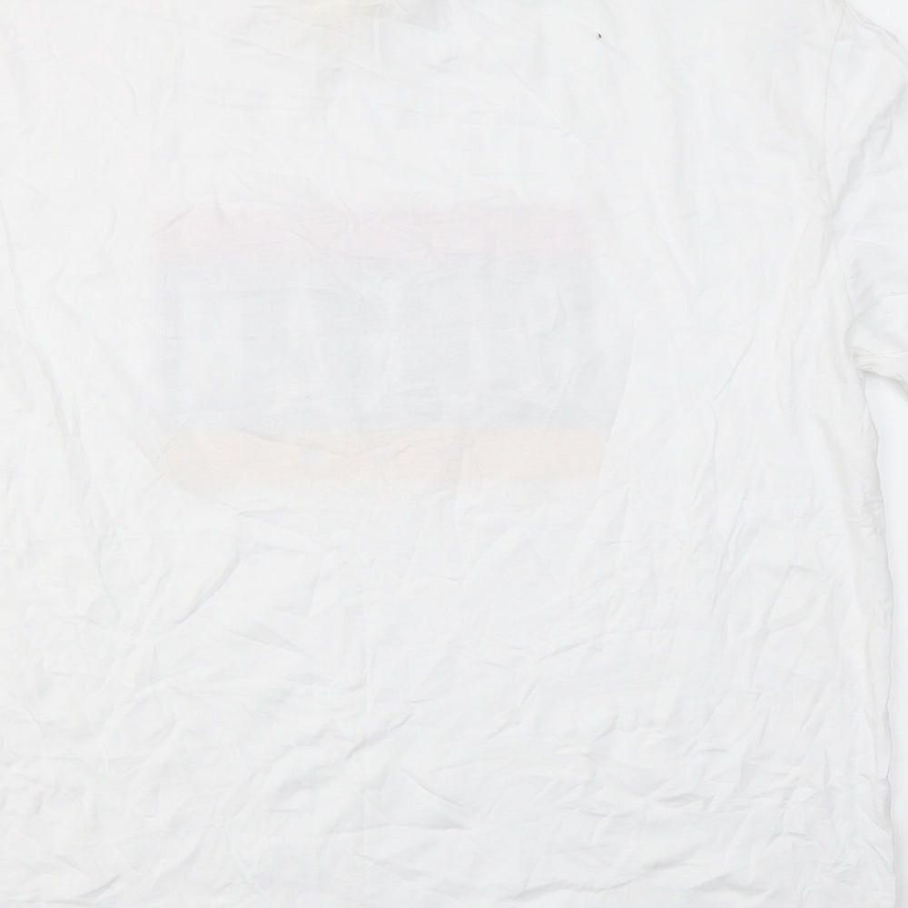 Mens UK Size M H&M White  T-Shirt