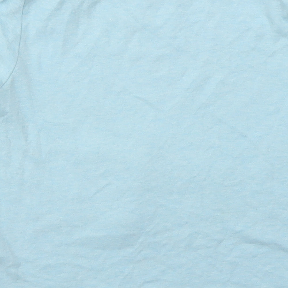 George Girls Blue Geometric  Basic T-Shirt Size 5-6 Years