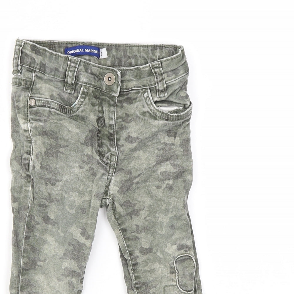 Original Marines Boys Green Check  Skinny Jeans Size 3 Years