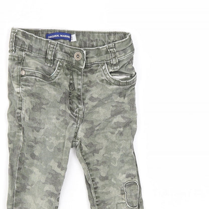 Original Marines Boys Green Check  Skinny Jeans Size 3 Years