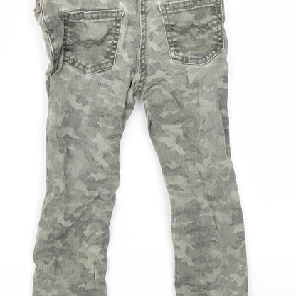 Original Marines Boys Green Check  Skinny Jeans Size 3 Years