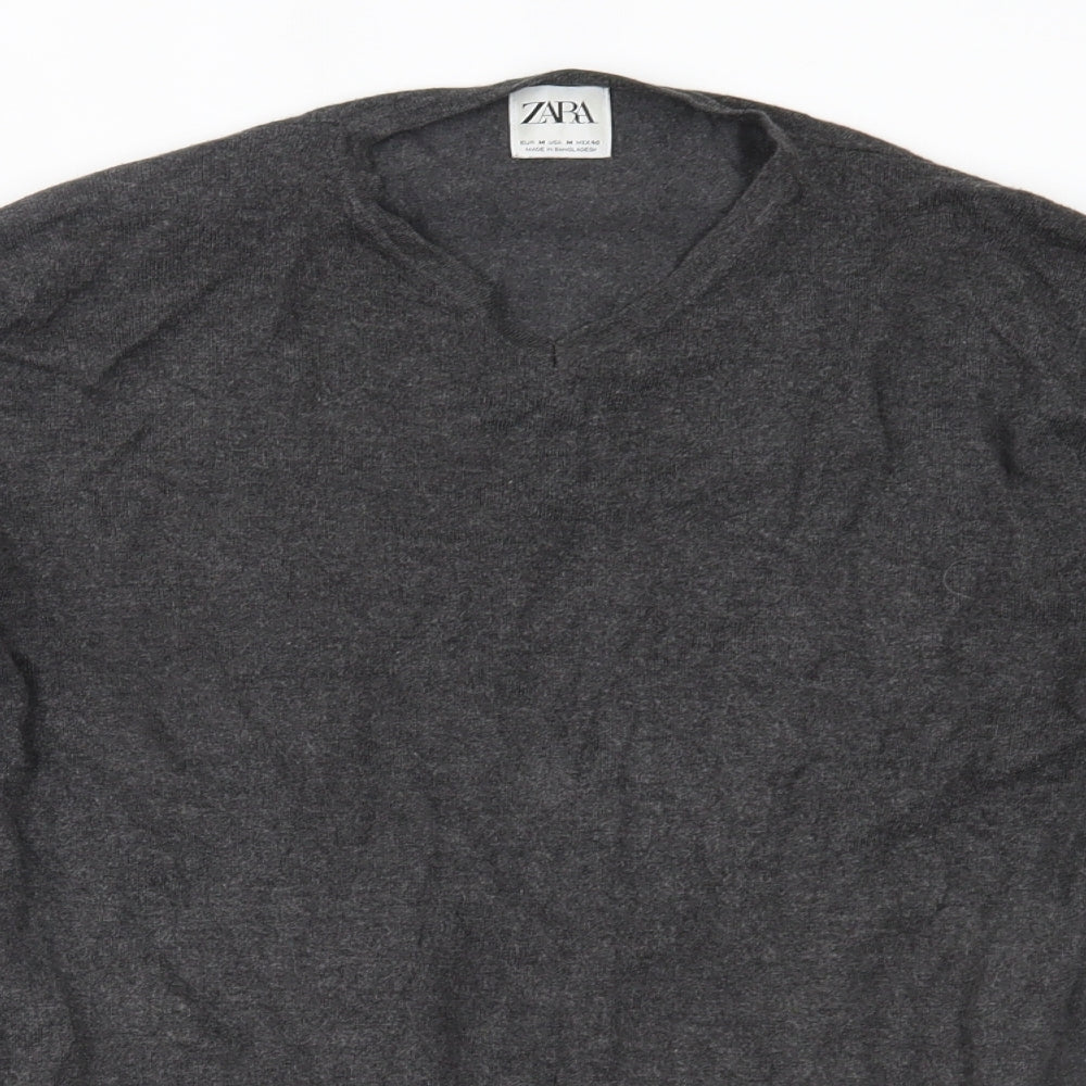 Zara Mens Grey   Pullover Jumper Size M