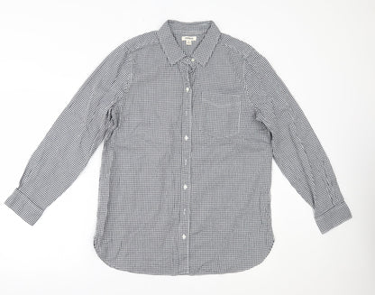 Mens UK Size M Goodthreads Black  Button-Up Long Sleeve Casual Shirt