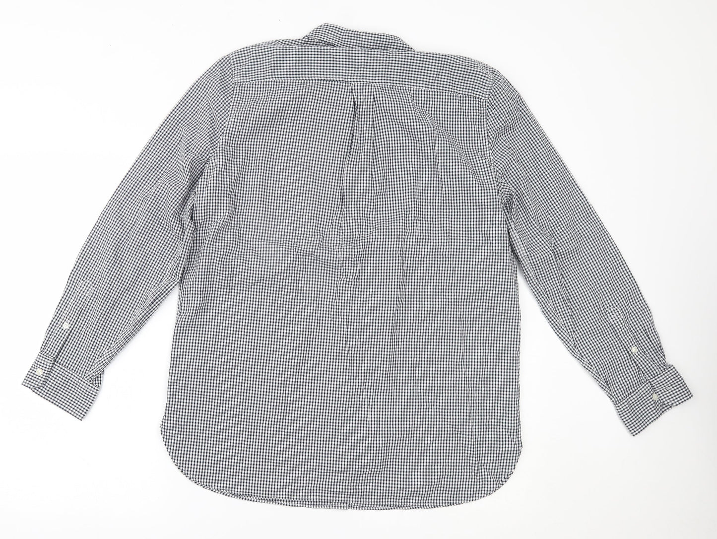 Mens UK Size M Goodthreads Black  Button-Up Long Sleeve Casual Shirt