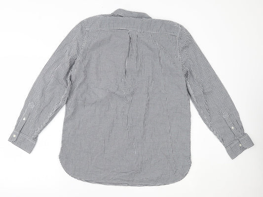 Mens UK Size M Goodthreads Black  Button-Up Long Sleeve Casual Shirt