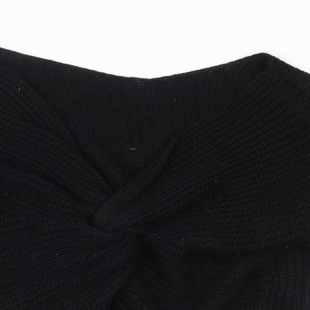 Womens UK Size M Preworn Black Basic Blouse