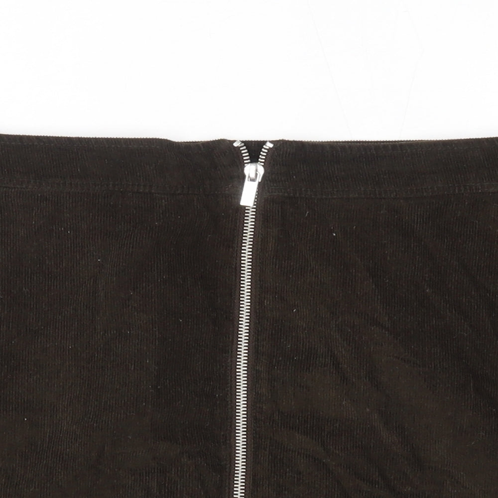 New Look Womens Brown   Mini Skirt Size 10