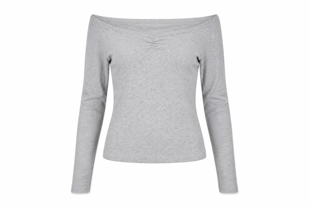 Womens UK Size S Primark Grey Basic Blouse