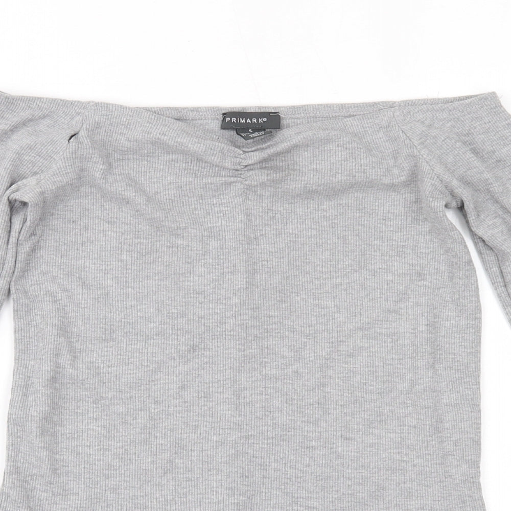 Primark Womens Grey   Basic Blouse Size S