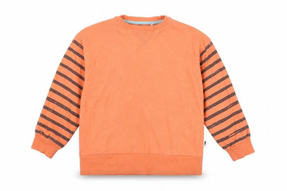 Front view of George boys’ orange pullover sweatshirt, size 5-6, years