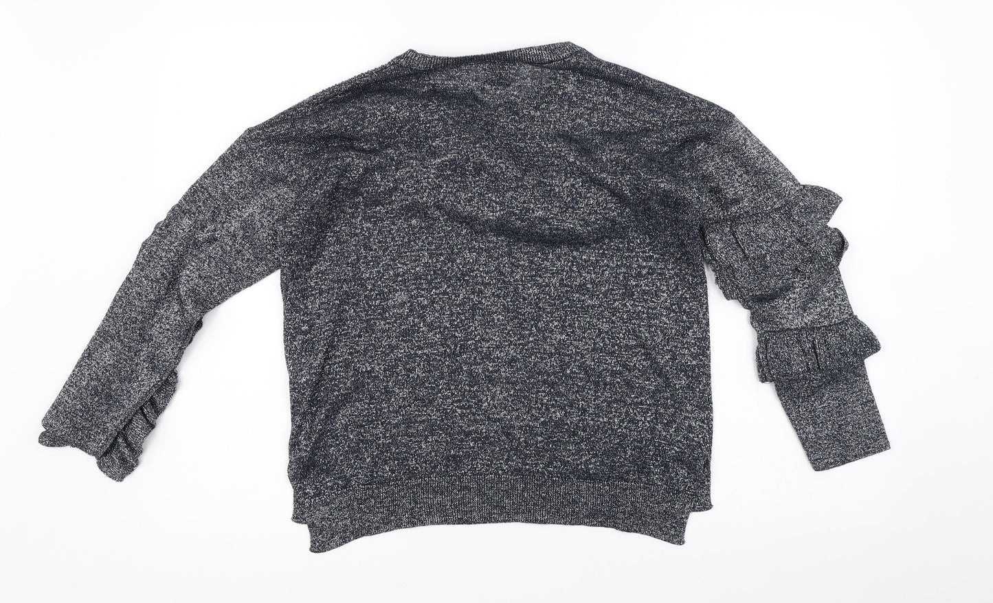 Womens UK Size 6 River Island Grey Henley Jumper