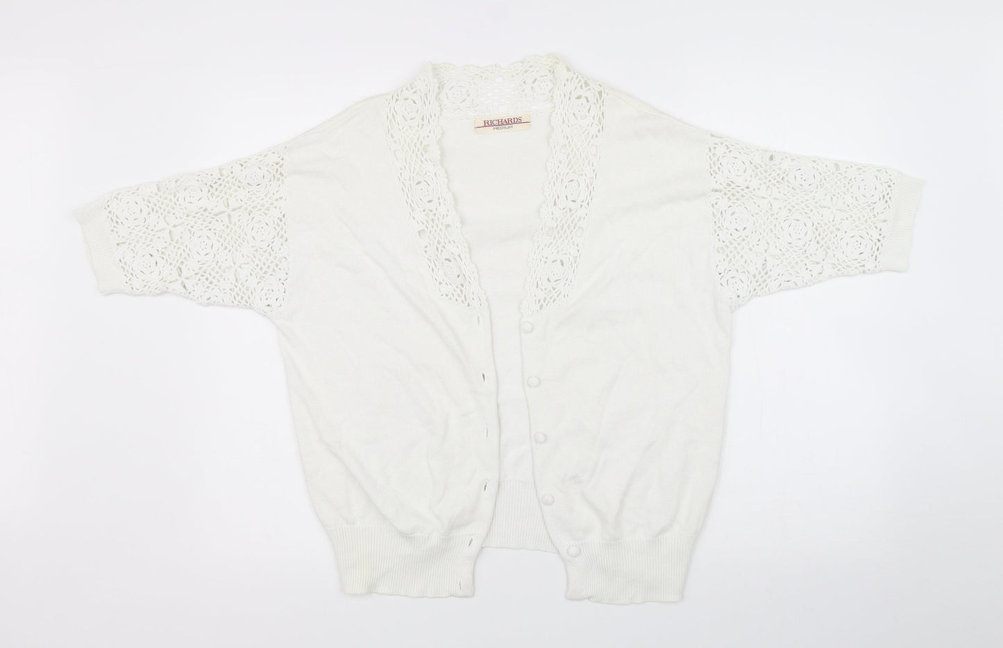 Womens UK Size M Richards White Pullover Jumper
