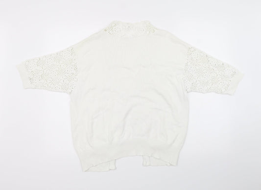 Womens UK Size M Richards White Pullover Jumper