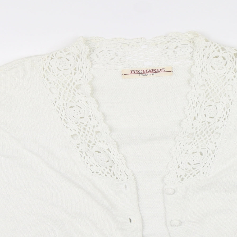 Womens UK Size M Richards White Pullover Jumper