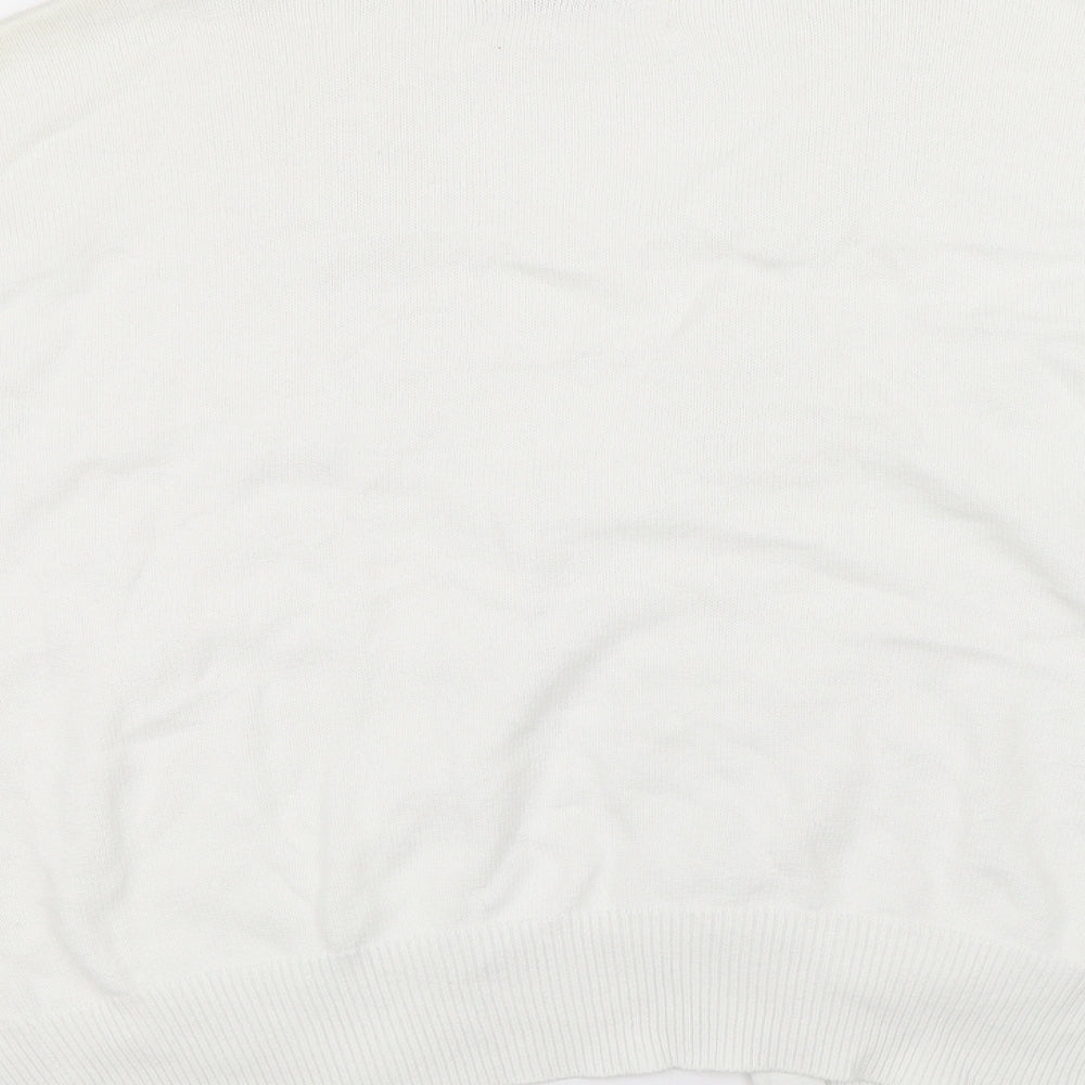 Womens UK Size M Richards White Pullover Jumper