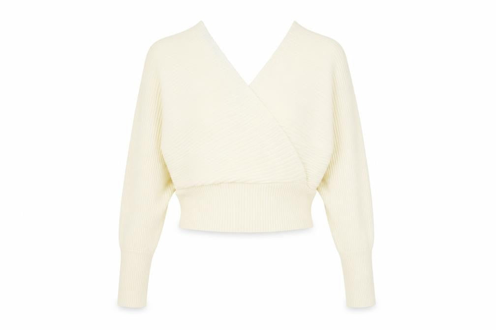 Womens UK Size S PRETTYLITTLETHING White Pullover Jumper