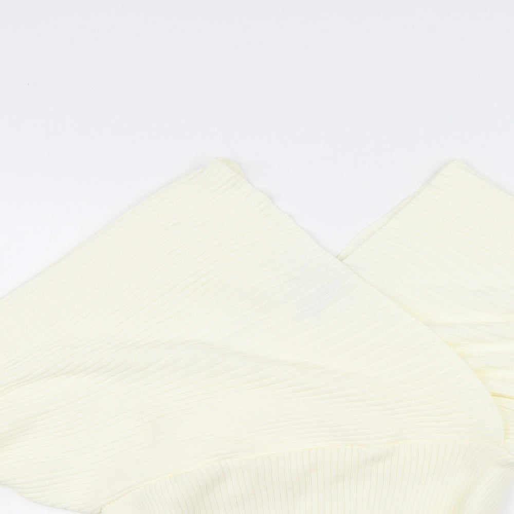 Womens UK Size S PRETTYLITTLETHING White Pullover Jumper