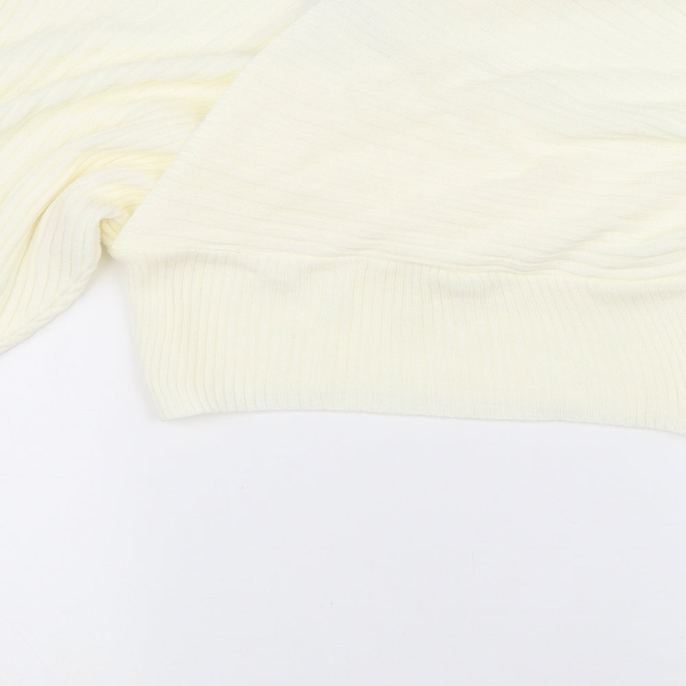 Womens UK Size S PRETTYLITTLETHING White Pullover Jumper