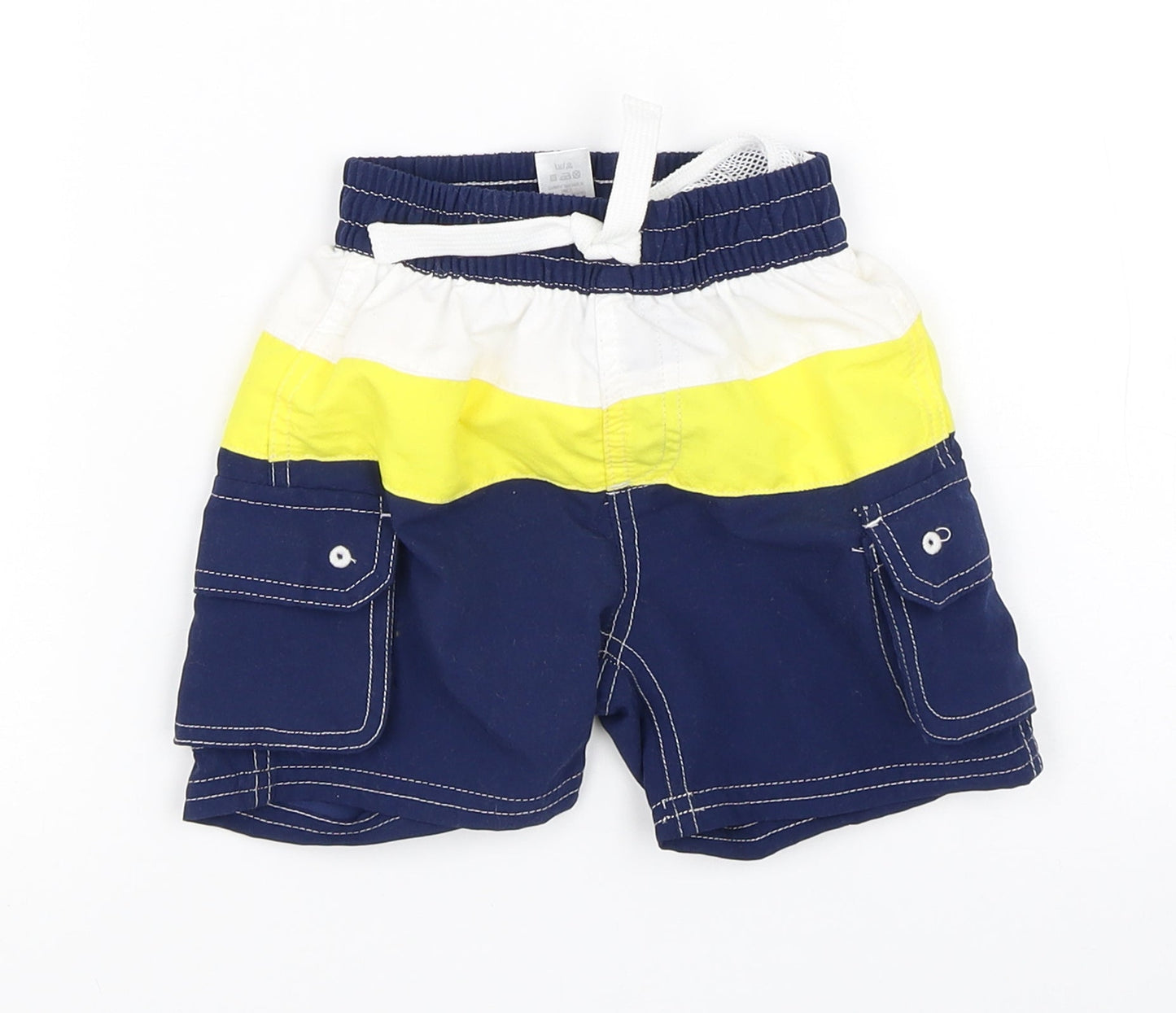 Mini Club Boys Multicoloured Striped  Cropped Trousers Size 9-12 Months