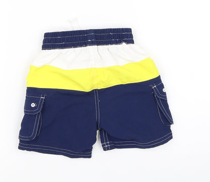Mini Club Boys Multicoloured Striped  Cropped Trousers Size 9-12 Months