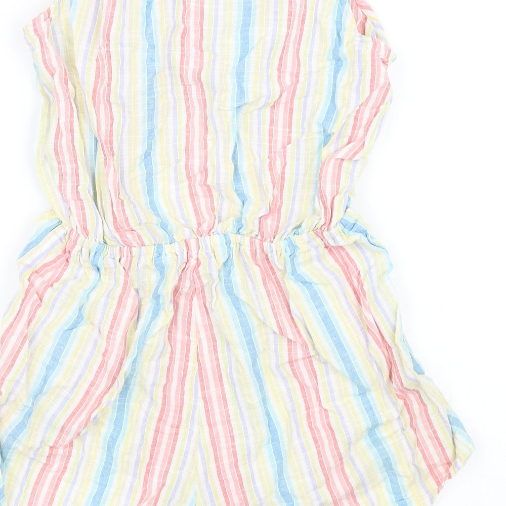 Primark Womens Multicoloured Striped  Playsuit One-Piece Size XS