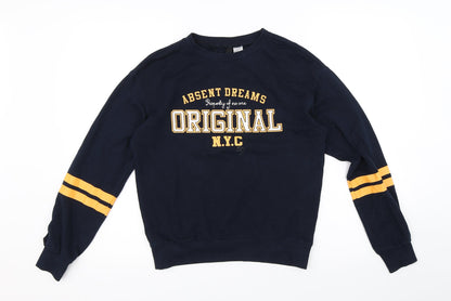 Divided Womens Blue   Pullover Sweatshirt Size XS