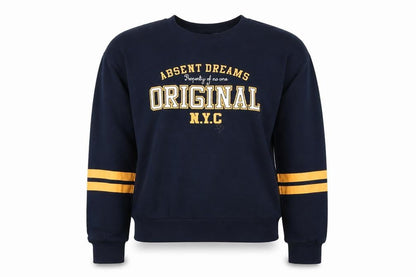 Front view of Divided women’s blue pullover sweatshirt, size XS