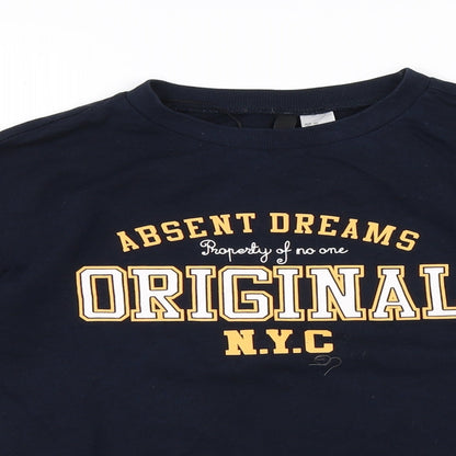 Divided Womens Blue   Pullover Sweatshirt Size XS