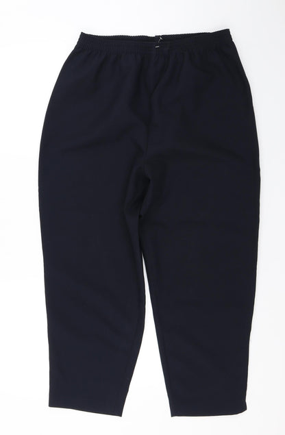 Womens UK Size 16 Slimma Regular Fit  Blue Trousers