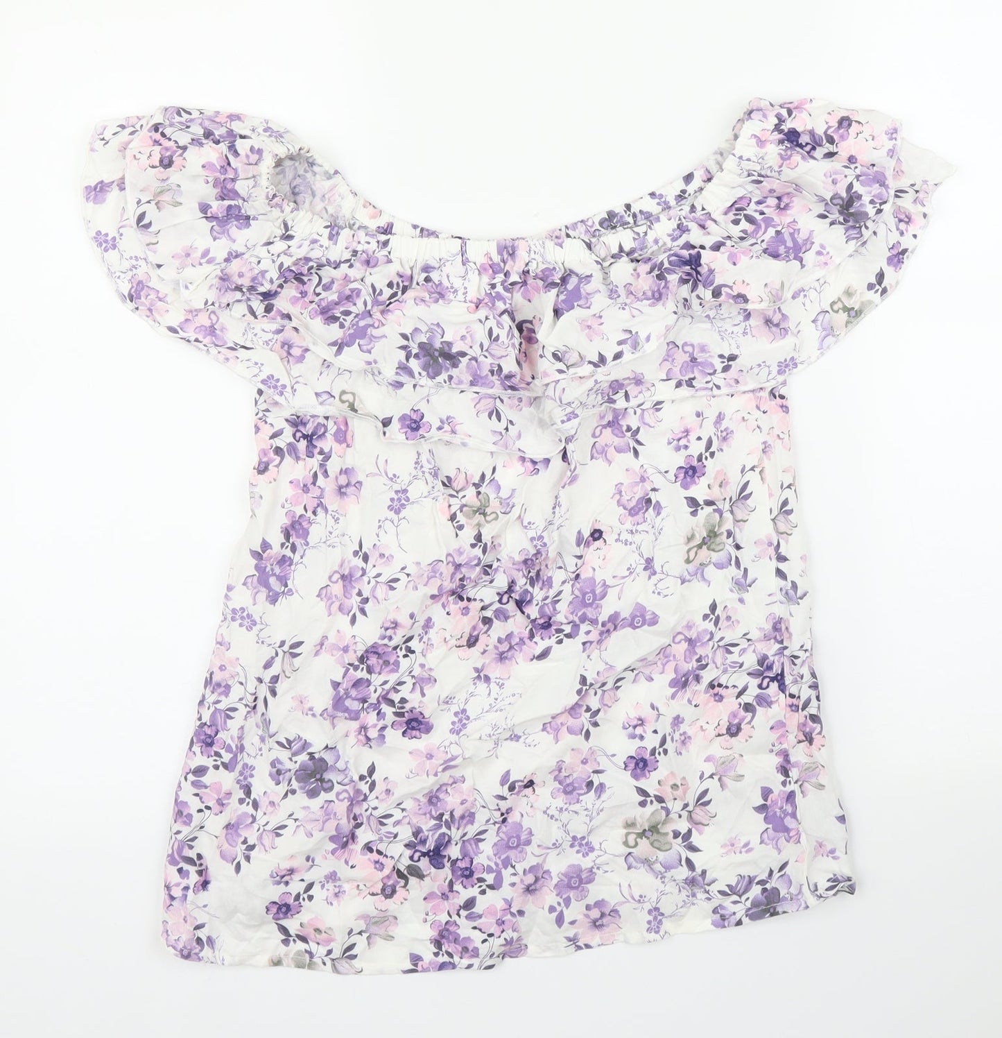 Womens UK Size 10 Beloved Purple Basic Blouse