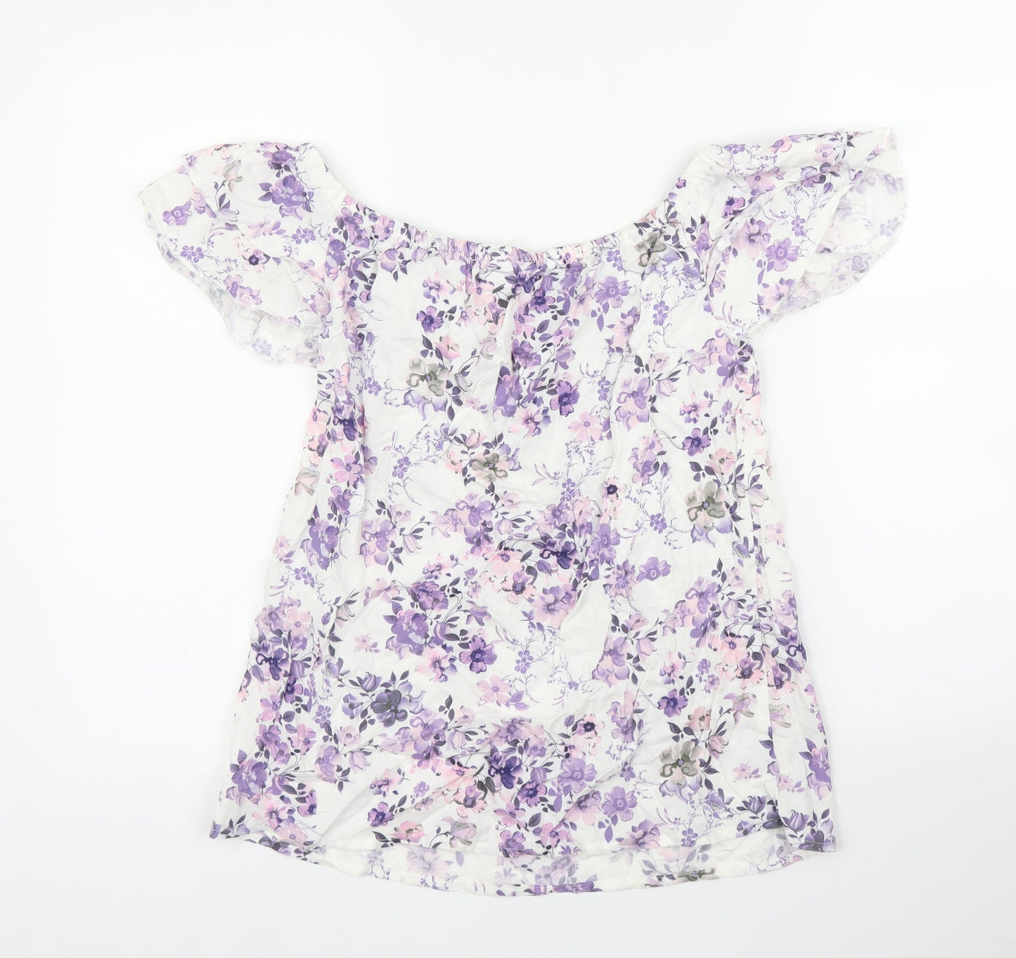 Womens UK Size 10 Beloved Purple Basic Blouse