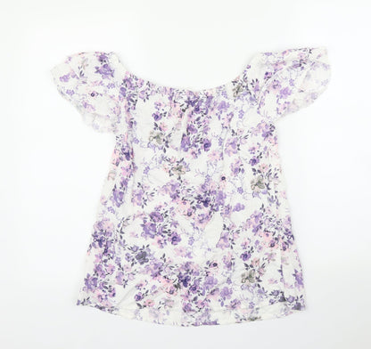 Womens UK Size 10 Beloved Purple Basic Blouse