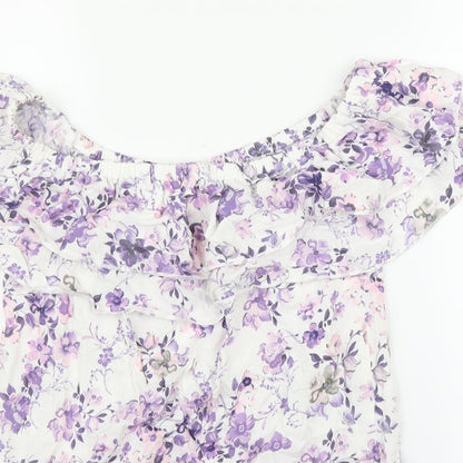 Womens UK Size 10 Beloved Purple Basic Blouse