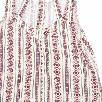 Womens UK Size 14 New Look Beige Basic Blouse