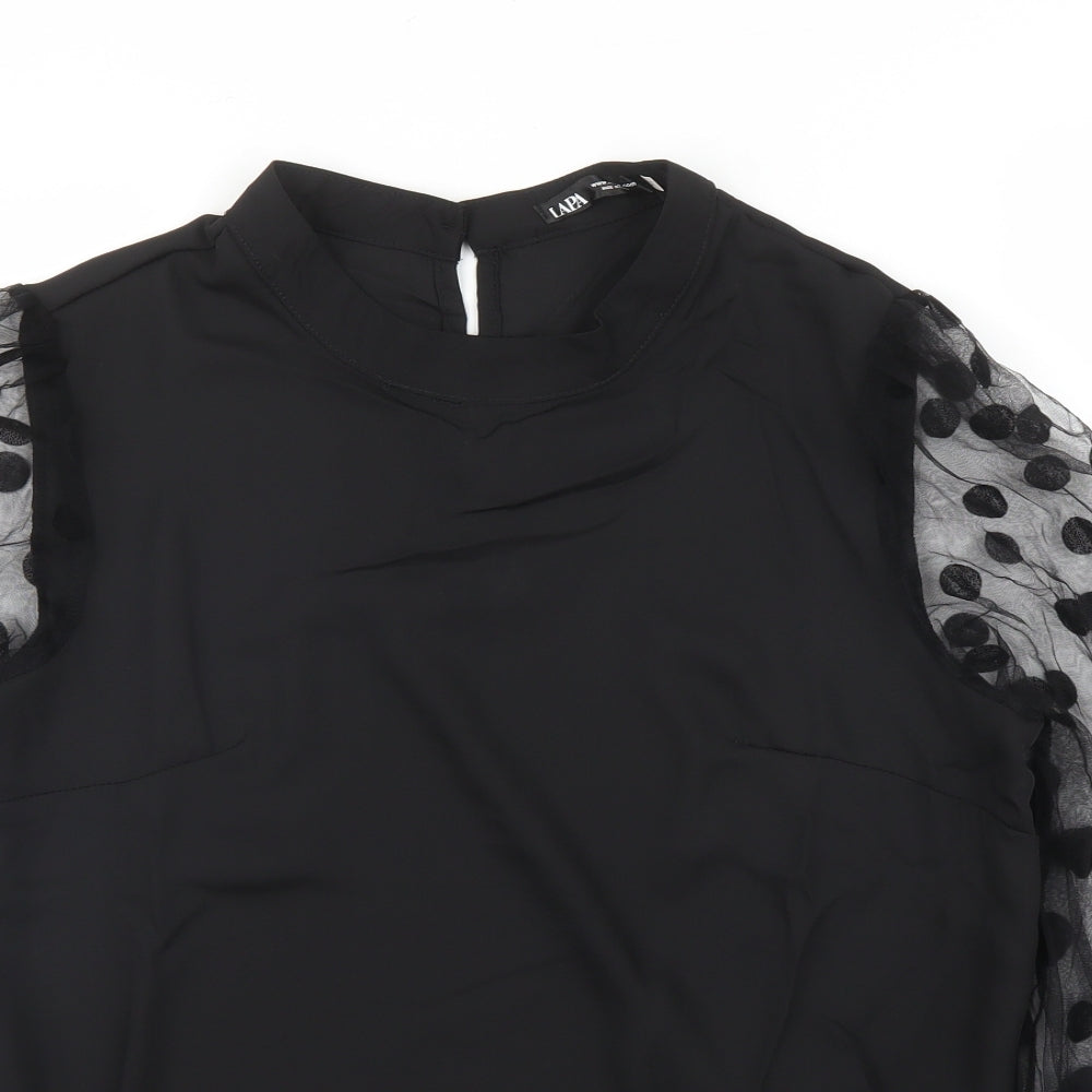Lapa Womens Black   Basic Blouse Size M