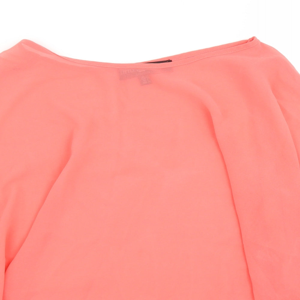 Little Mistress Womens Pink   Basic Blouse Size 10