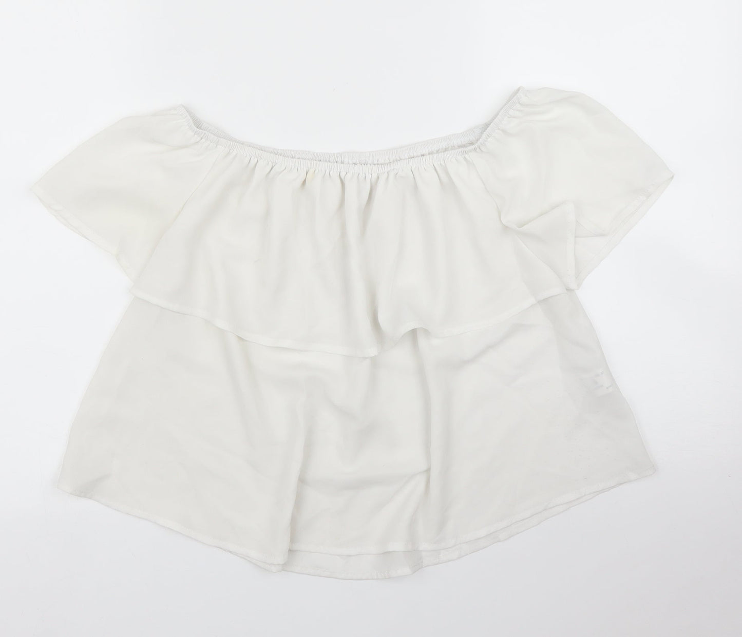 Stradavarius Womens White   Basic Blouse Size S